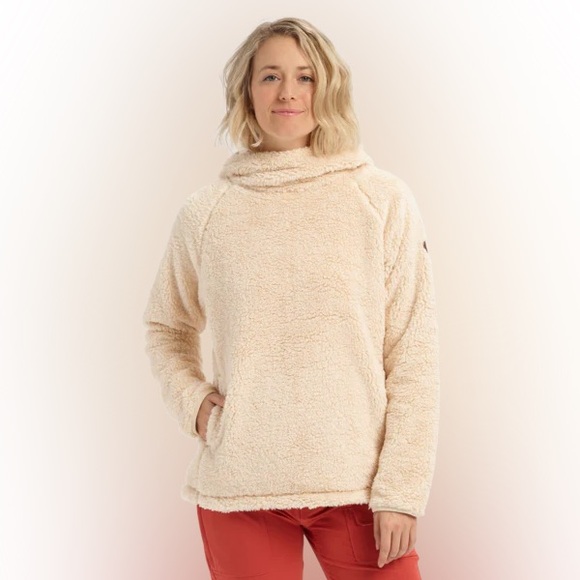 BURTON LYNX FLEECE PULLOVER in Crème Brûlée NWT XS - Picture 2 of 10
